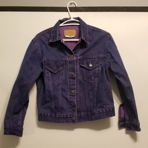 2/60$ Vintage Levi's denim jacket purple rare black label Made in U.S.A